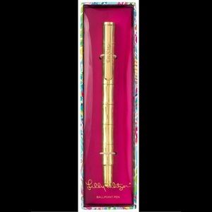 LILLY PULITZER GOLDEN BAMBOO PEN